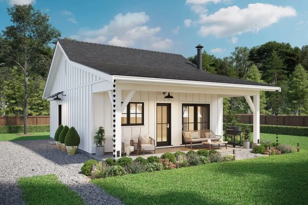 Full Rendering for House Plan #592760